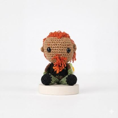 Valorant Breach Keychain, Valorant Breach Plushie, Valorant Breach Crochet Doll, Amigurumi Breach, Valorant Fan Art, Breach Figure