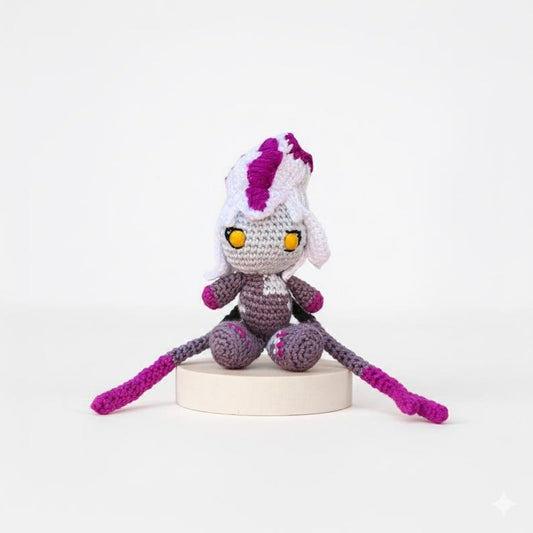 League of Legends Eveleynn Keychain, Amigurumi Evelynn, Evelynn Crochet, Lol Gift, League of Legendfs Characters, League of Legends Keychain