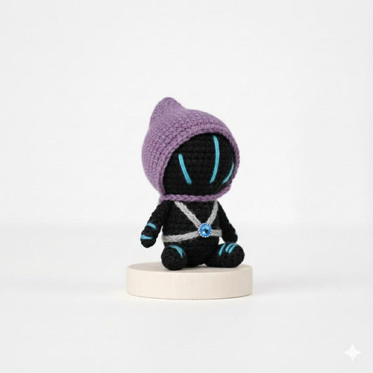 Valorant Omen Keychain, Valorant Omen Plushie, Omen Doll, Amigurumi Omen, Valorant Characters, Omen Figure, Valorant Gift, Valorant Idea