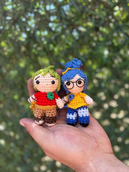 It Takes Two Amigurumi ,Couple Gift,PS5 Setup Decor, Cody & May Keychain Plushie, Co-op Gamer Couple Crochet Gift, Car Accessory