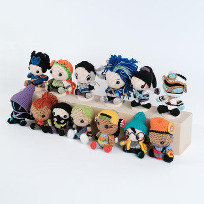 Valorant Plush Keychain, Jett, Reyna, Sage, Phoenix, Killjoy, Viper, Astra, Omen, Valorant Crochet, Raze, Sova, Yoru, Kayo, Astra, Gekko