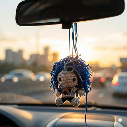 Handmade Valorant Amigurumi Plush Keychain – Crochet Game Character Toy – Gamer Gift – Valorant Car Accessory – Gamer Setup Idea