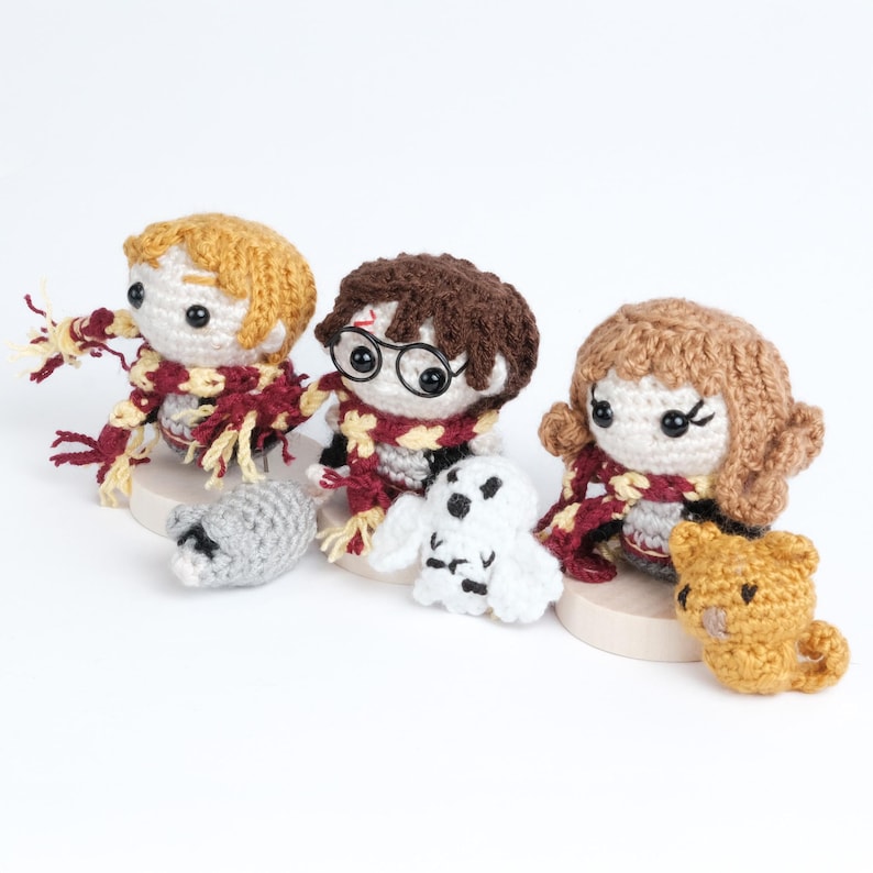Amigurumi Wizard Boy Car Accessory, Plushie Characters, Famous Character Keychain, Car Hanging Gift
