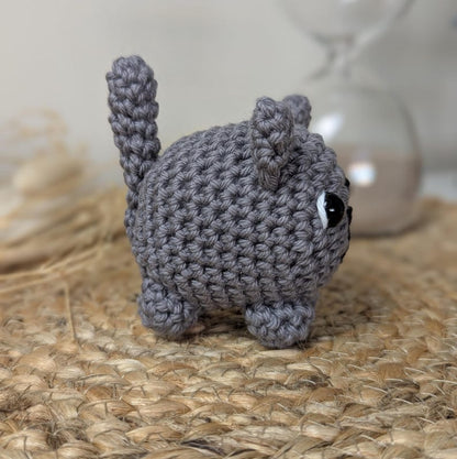Crochet Cat Car Charm | Cat Plush Rearview Mirror Hanger