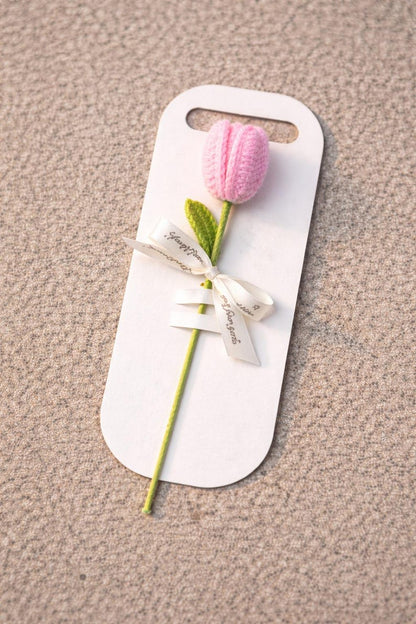 Handmade Crochet Flower Stem – Sunflower, Daisy, Rose & Tulip Gift