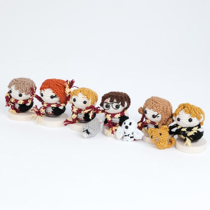 Amigurumi Wizard Boy Car Accessory, Plushie Characters, Famous Character Keychain, Car Hanging Gift