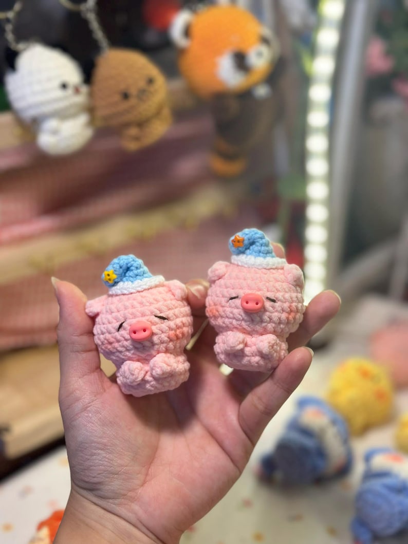 Cute Crochet Animal Keychains, Crochet Keychain, Handmade Amigurumi Plush Bag Charms, Tiny Stuffed Animal Gifts, Friend Gift, Birthday gift