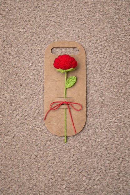 Handmade Crochet Flower Stem – Sunflower, Daisy, Rose & Tulip Gift