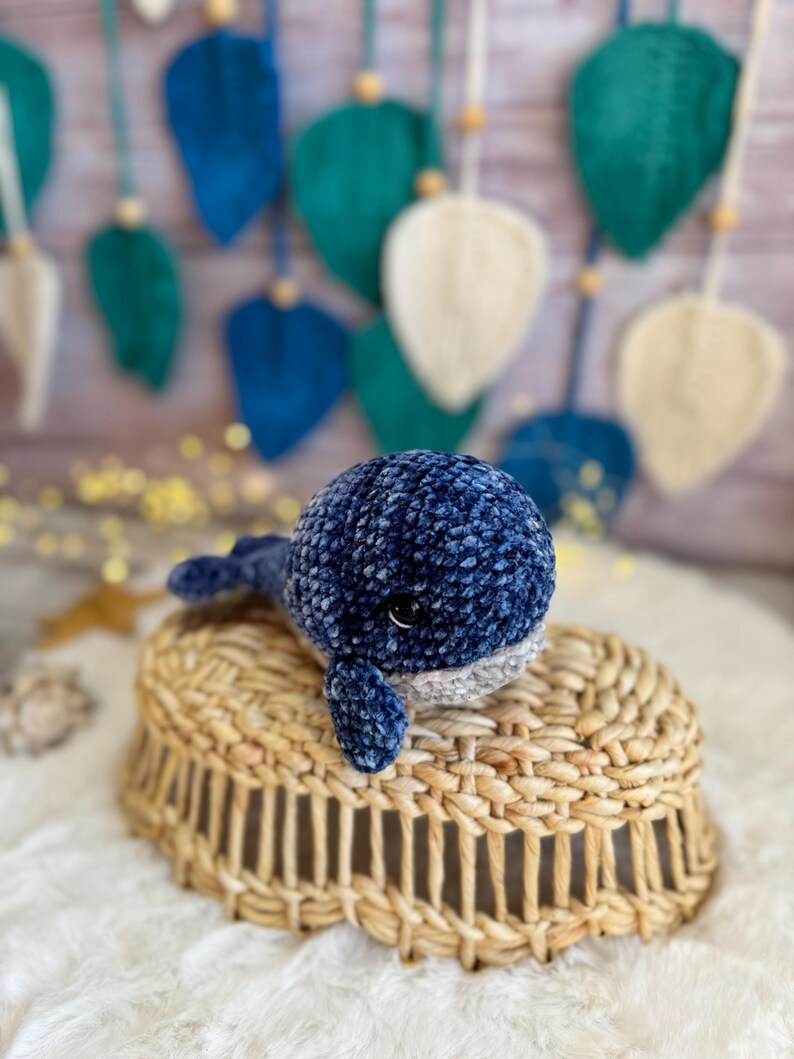 Crochet Whale Decor, Handmade Whale Keepsake, Ocean Animal Collectible, Coastal Home Decor, Whale Lover Gift