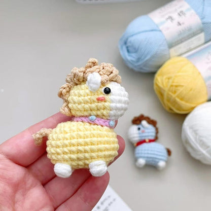 Cute Crochet Horse Keychain, Handmade Amigurumi Horse Plush, Mini Crochet Unicorn, Crochet Horse Keychain, Gift for Horse Lovers