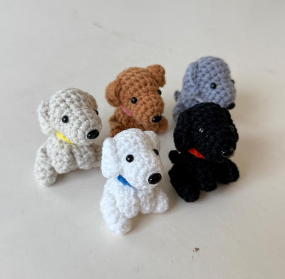 Handmade Dog Crochet Keychain, Amigurumi Dog, Mini Dog Plush Plushie Toy Keychain, Cute Dog Gifts, Cute Bag Charm
