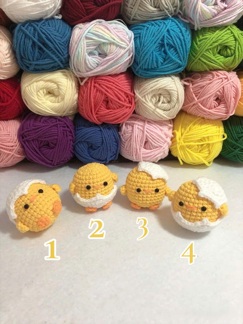 Crochet Easter Chick – Amigurumi Baby Chick in Egg – Handmade Spring Decor – Cute Mini Chick Plush – Easter Basket Gift, Crochet Chick
