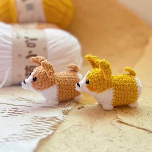 Crochet Corgi Dog Amigurumi, Handmade Corgi Plush, Cute Puppy Figurine, Mini Crochet Dog Gift, Pet Lover Gift, Crochet Dog, Crochet Corgi