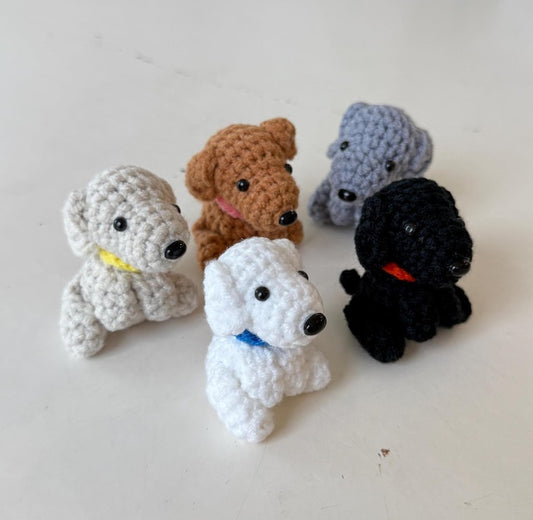 Handmade Dog Crochet Keychain, Amigurumi Dog, Mini Dog Plush Plushie Toy Keychain, Cute Dog Gifts, Cute Bag Charm