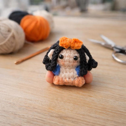 Crochet Pirate Crew Dolls - Anime Chibi Keychain Set, Handmade Amigurumi Mini Plush Bag Charm