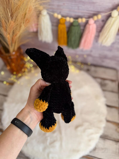 Doberman Rottweiler Miniature Pinscher Amigurumi Figure, Handmade Crochet Dog Decor, Dog Collectible, Dog Lover Gift