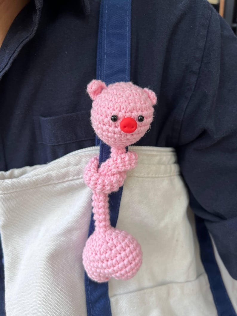 Crochet Long Neck Animal Plush – Handmade Amigurumi Sid Giraffe Tiger Pig Goose, Cute Funny Gift for Her