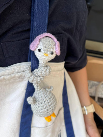 Crochet Long Neck Animal Plush – Handmade Amigurumi Sid Giraffe Tiger Pig Goose, Cute Funny Gift for Her
