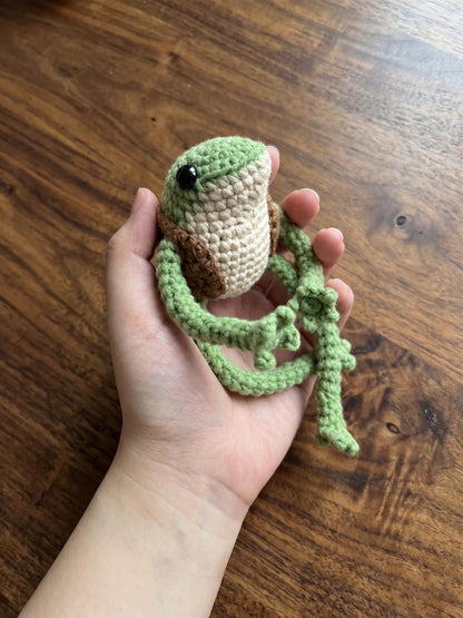 Cute Handmade Crochet Frog Keychain | Amigurumi Toad Bag Charm, Froggie Knitted Plushie, Kawaii Animal Gift