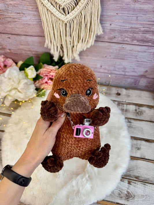 Crochet Platypus Plush, Australian Animal Decor, Amigurumi Platypus