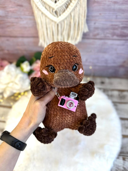 Crochet Platypus Plush, Australian Animal Decor, Amigurumi Platypus