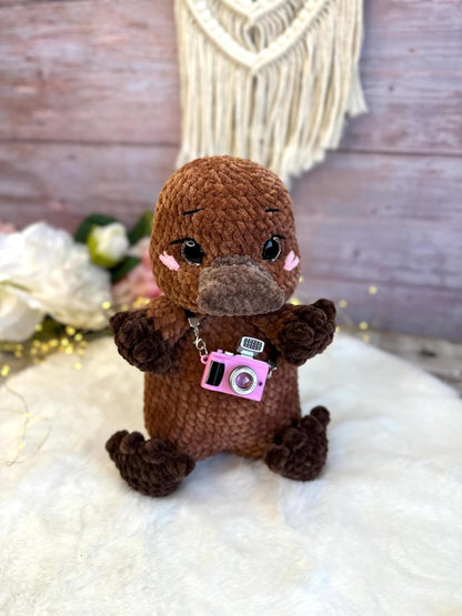 Crochet Platypus Plush, Australian Animal Decor, Amigurumi Platypus