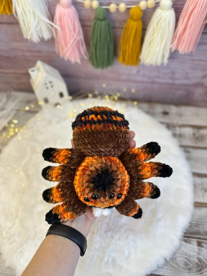 Crochet Tarantula, Halloween Spider Decor, Gothic Amigurumi Spider Lover Gift