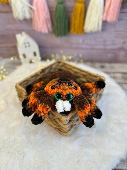 Crochet Tarantula, Halloween Spider Decor, Gothic Amigurumi Spider Lover Gift