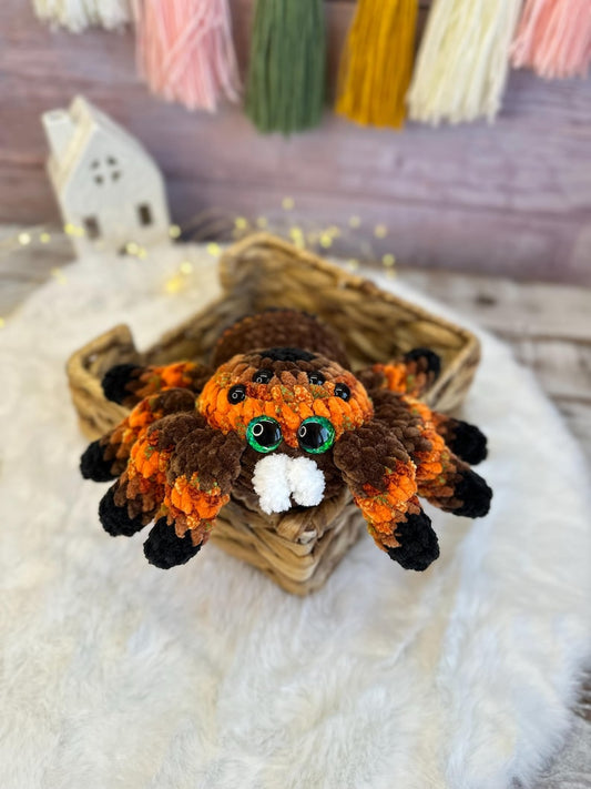Crochet Tarantula, Halloween Spider Decor, Gothic Amigurumi Spider Lover Gift