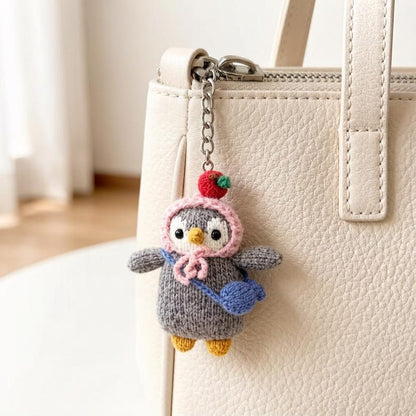 Artisan penguin figurines, purse‑attached hang‑ons, tabletop showcase pieces, birthday milestone memento, Yuletide household adornment