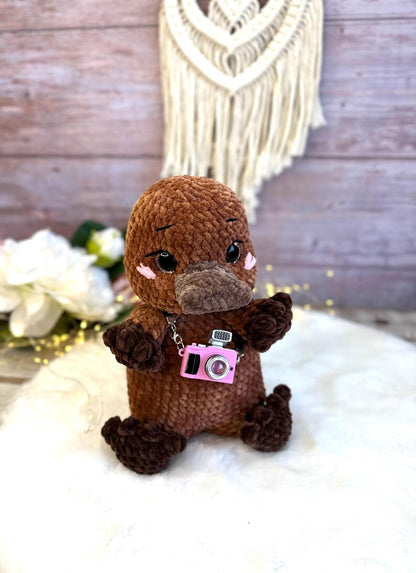 Crochet Platypus Plush, Australian Animal Decor, Amigurumi Platypus