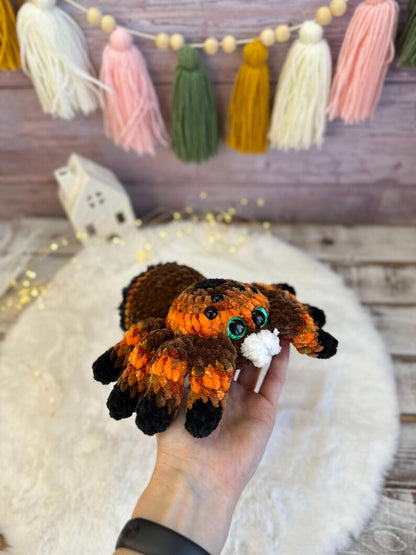 Crochet Tarantula, Halloween Spider Decor, Gothic Amigurumi Spider Lover Gift
