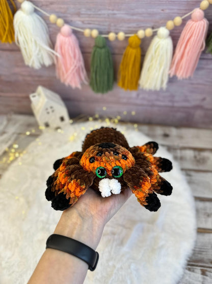 Crochet Tarantula, Halloween Spider Decor, Gothic Amigurumi Spider Lover Gift