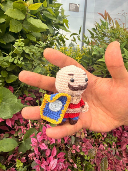 Handmade Braum Amigurumi Crochet Doll, League of Legends Mini Figure, Gamer Couple Gift