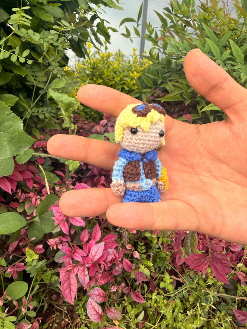 League of Legends Ezreal Amigurumi Plush • Handmade Crochet Chibi Doll (6-8 cm)