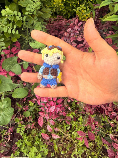 League of Legends Ezreal Amigurumi Plush • Handmade Crochet Chibi Doll (6-8 cm)
