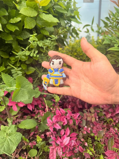League of Legends Garen Amigurumi Plush • Handmade Crochet Chibi Doll, Gamer Gift