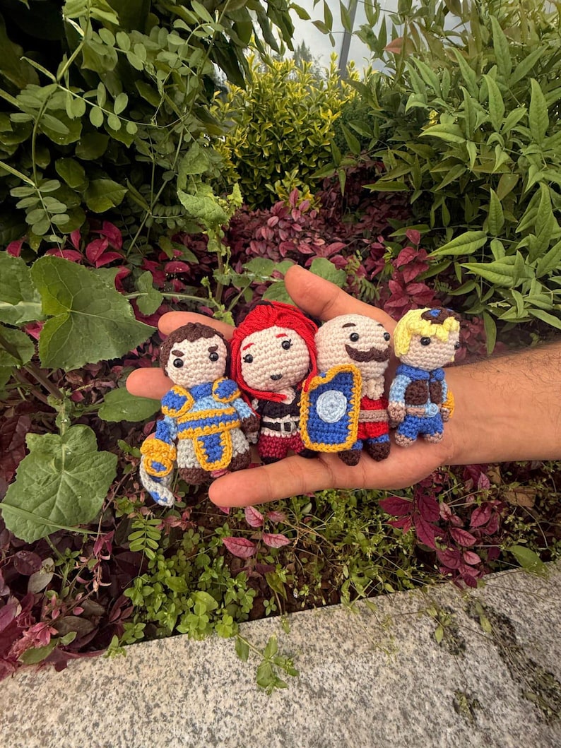 League of Legends Garen Amigurumi Plush • Handmade Crochet Chibi Doll, Gamer Gift
