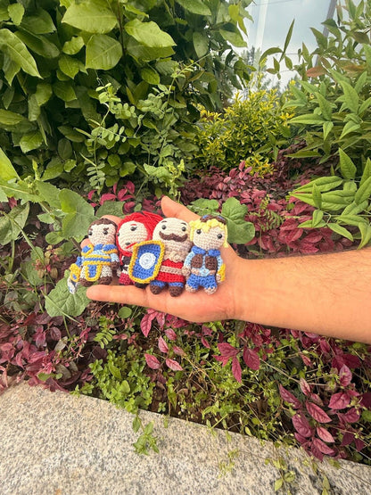 League of Legends Garen Amigurumi Plush • Handmade Crochet Chibi Doll, Gamer Gift