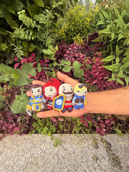 League of Legends Garen Amigurumi Plush • Handmade Crochet Chibi Doll, Gamer Gift