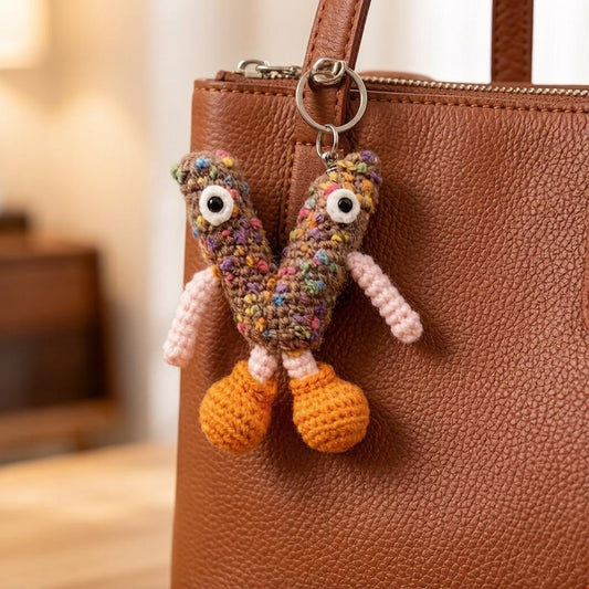 Hand Woven Initial V Sculpture Rucksack Trinket Unique Side Accent Custom Monogram Ornaments Multihued Yarn Statues Christmas Holiday Goods