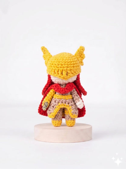 Malenia Amigurumi Plush – Elden Ring Crochet Keychain, Car Hanging Accessory