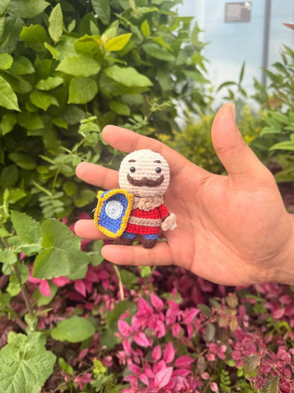 Handmade Braum Amigurumi Crochet Doll, League of Legends Mini Figure, Gamer Couple Gift