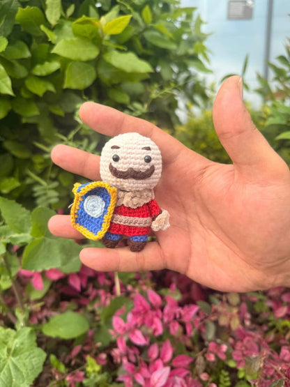 Handmade Braum Amigurumi Crochet Doll, League of Legends Mini Figure, Gamer Couple Gift