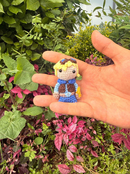 League of Legends Ezreal Amigurumi Plush • Handmade Crochet Chibi Doll (6-8 cm)