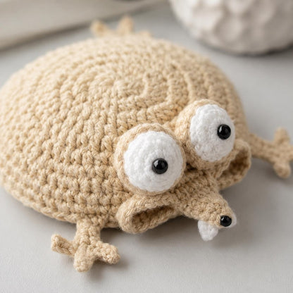 Crochet Mouse Coaster | Handmade Mouse Cup Mat | Cute Desk Decor, Kitchen Decor, Crochet Animal Gift