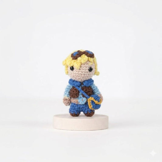 League of Legends Ezreal Amigurumi Plush • Handmade Crochet Chibi Doll (6-8 cm)