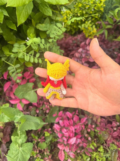 Malenia Amigurumi Plush – Elden Ring Crochet Keychain, Car Hanging Accessory