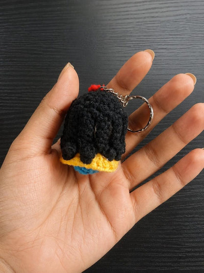 Mermaid Crochet Keychain | Cartoon Amigurumi Doll, Bag Charm, Princess Style Gift for Her