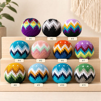 Crochet Footbag Hacky Sack | Handmade Colorful Ball | Soft Pocket Toy | Unique Gift for Teens and Footbag Lovers